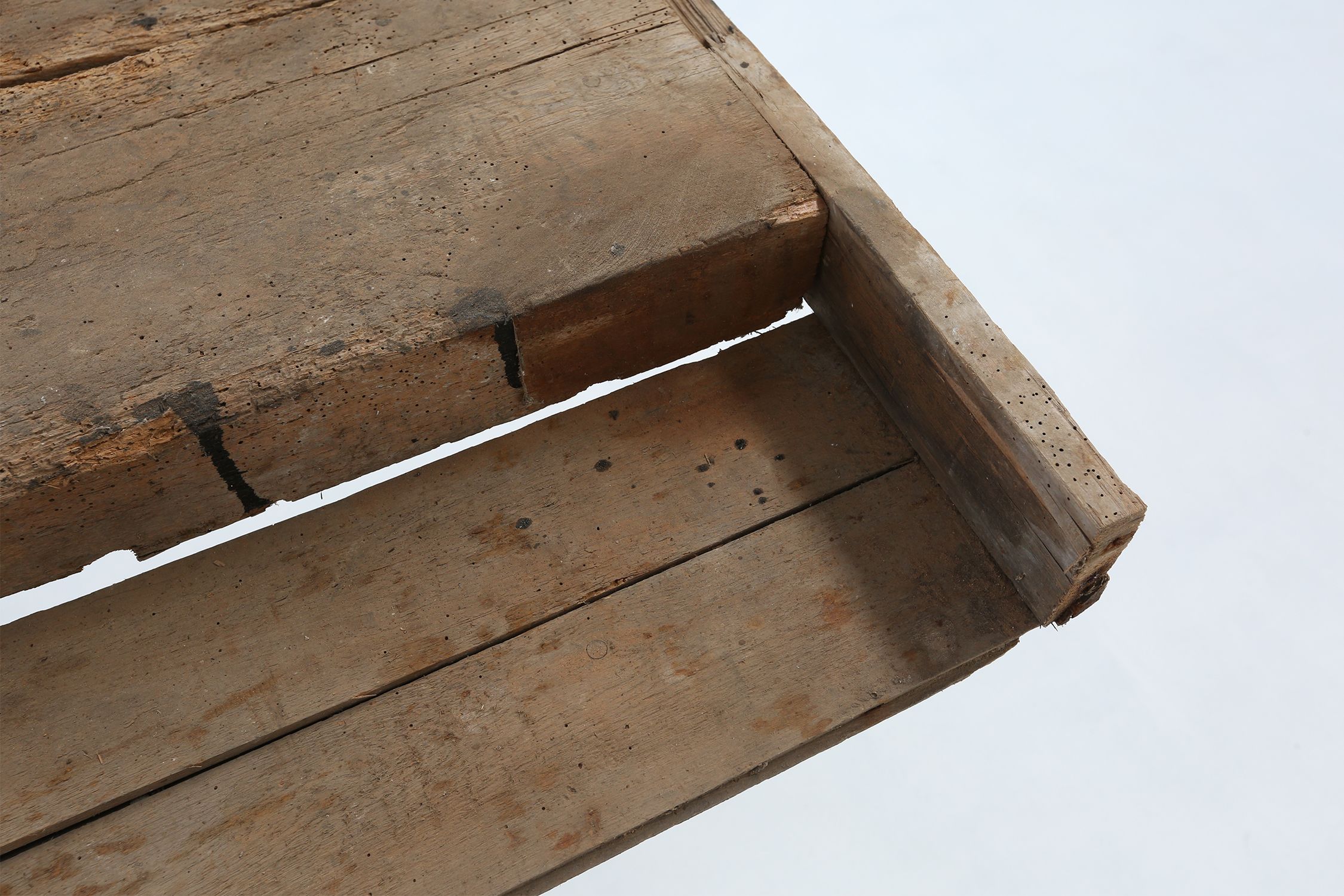 Industrial Oak Workbench with Exceptional Patina, Belgium ca. 1850thumbnail